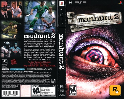 Manhunt 2 PSP ULUS 10280 Complete Art Scans