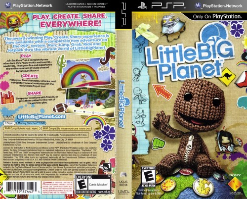 LittleBigPlanet [UCUS 98744] PSP Box Art