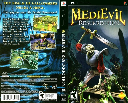 MediEvil Resurrection [UCUS 98620] PSP Box Art